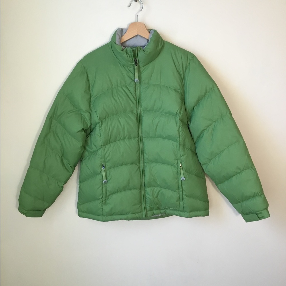 L.L. Bean Green Down Puffer Jacket